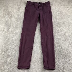 Buffalo David Bitton Royal Mid Rise‎ Stretch Skinny Jeans Womens 10/30 Purple